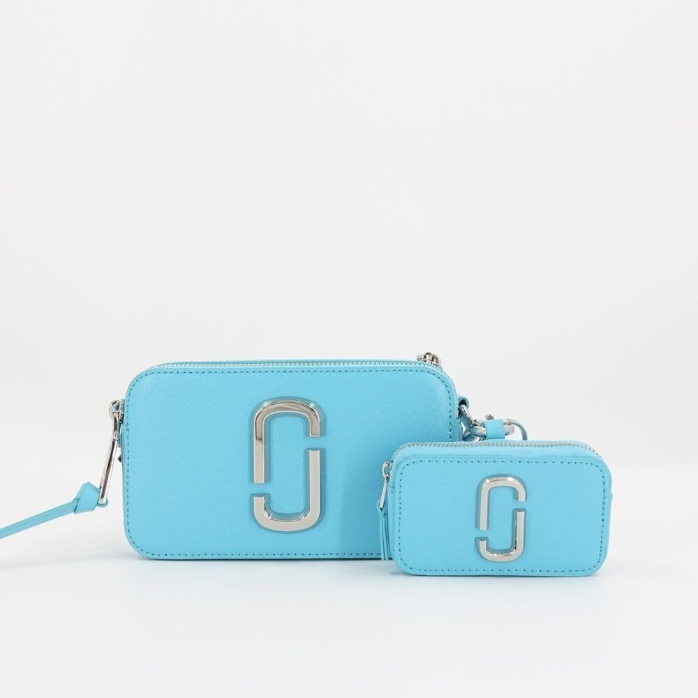 Marc Jacobs Women's The Utility Snapshot Crossbody Bag Clear Blue OS - Picture 1 of 16